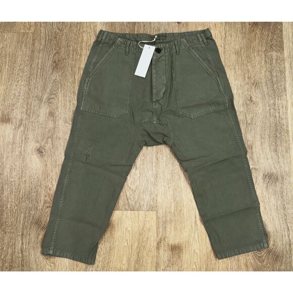 Etienne Marcel Pants - NWT Etienne Marcel Green Cropped Army Pants, Size 27